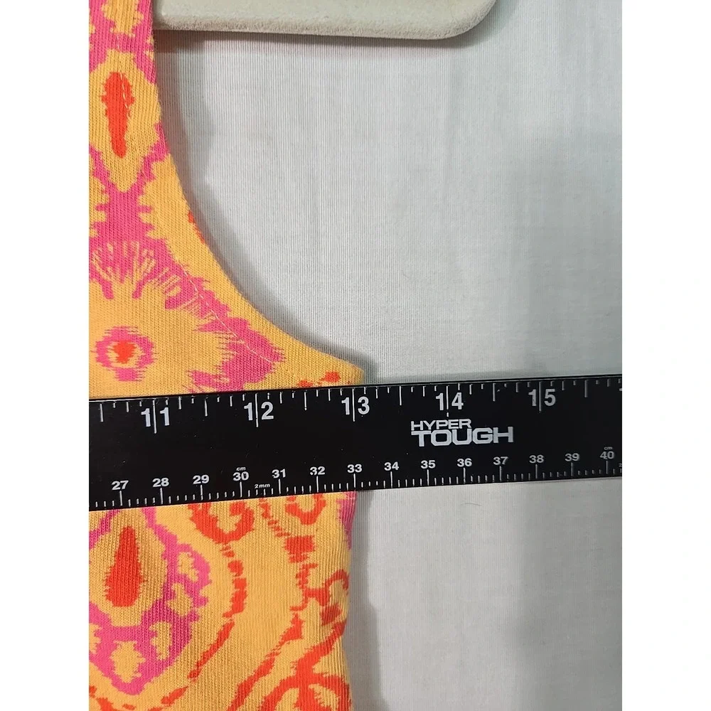 NWT Fresh Produce Girl's Size Large (6/7) Orange Tank Dress Ruffle‎ Papaya USA